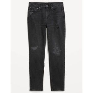 NEW Old Navy Jeans Mens 36x34 Althletic Taper Built-in Flex Ripped Black Jeans